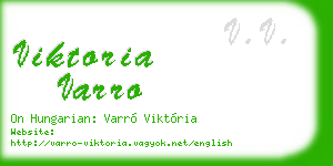 viktoria varro business card